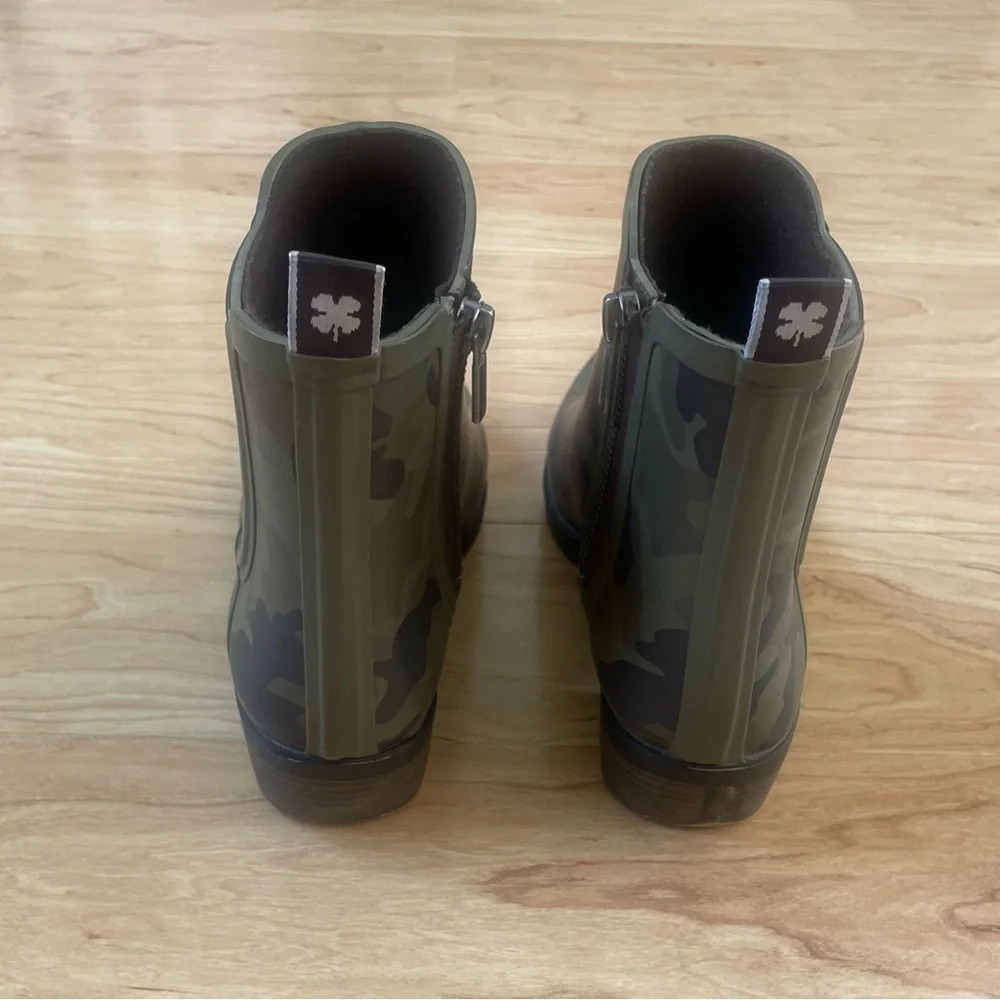 Lucky Brand Basel H20 Camoflage Pull On Rain Snow Bootie Boots Women's 9